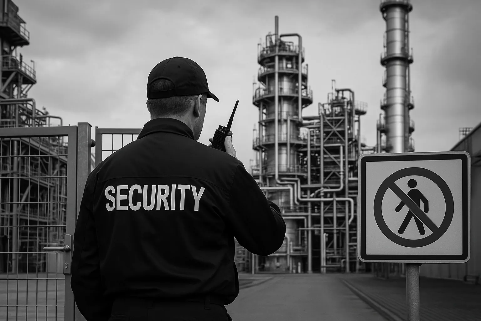 Slug: werkschutz-gesetzliche-pflichten-industrieunternehmen
Meta Title: Werkschutz: Gesetzliche Pflichten in Industrieunternehmen
Meta Description: Rechtliche Anforderungen für Werkschutz und Zutrittskontrolle in Industriebetrieben. Erfahren Sie, welche Pflichten gelten. Jetzt informieren!
bitte themen passend zur industrie und sicherheit, seriös, dezent, professionell. keine abstrakte sachen und kein text damit wir fehler vermeiden